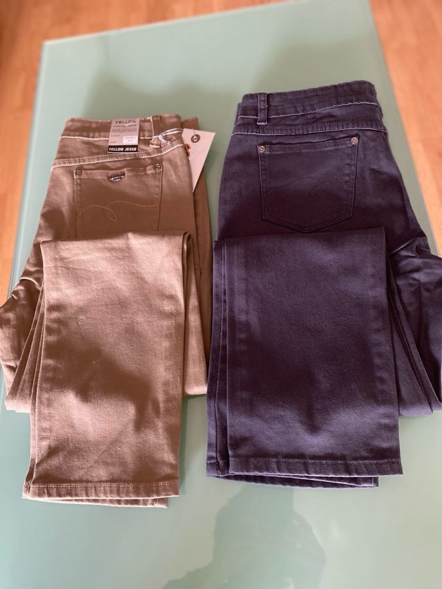 Pantalones largos Yellow Jeans Mujer T44 (2uds)