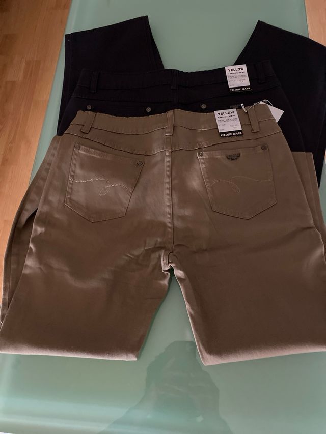 Pantalones largos Yellow Jeans Mujer T44 (2uds)