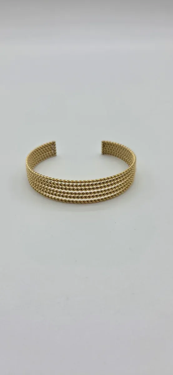 Pulsera Acero Quirúrgico Dorada