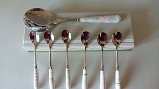 Set 7 cucchiaini Brandani decorati