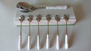 Set 7 cucchiaini Brandani decorati