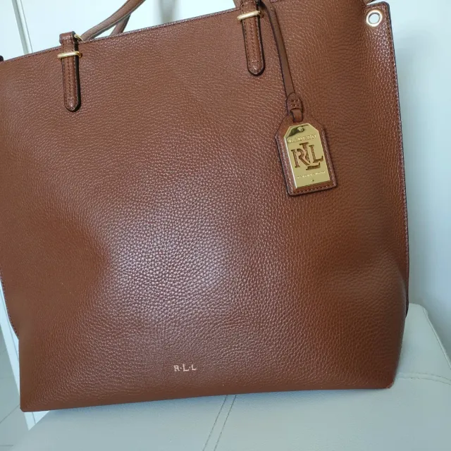 Bolso Tote Ralph Lauren Cuero