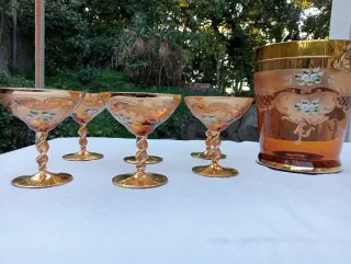 Set 6 Calici Champagne con Secchiello