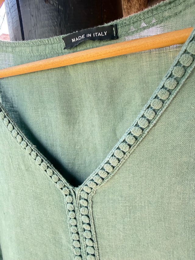 Vestido de casa beige talla única