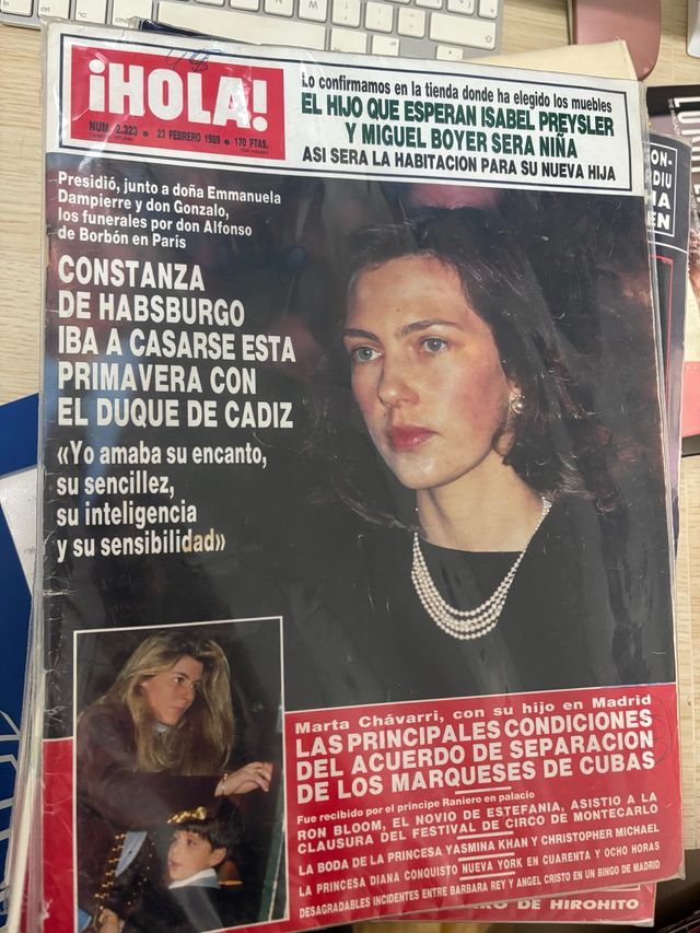 Revista Hola febrero de 1989