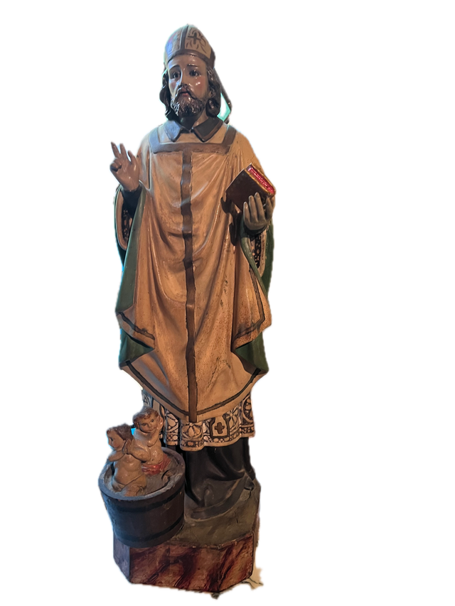 Antica scultura di San Nicola di Olot