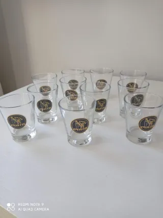 11 Bicchieri Caffè Maia Vetro Nuovi