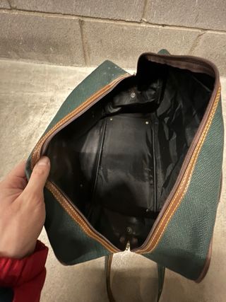Borsa da viaggio verde e marrone