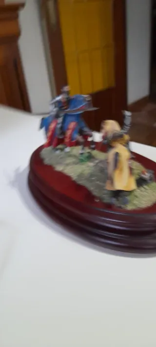 Soldado de plomo antiguo torneo medieval