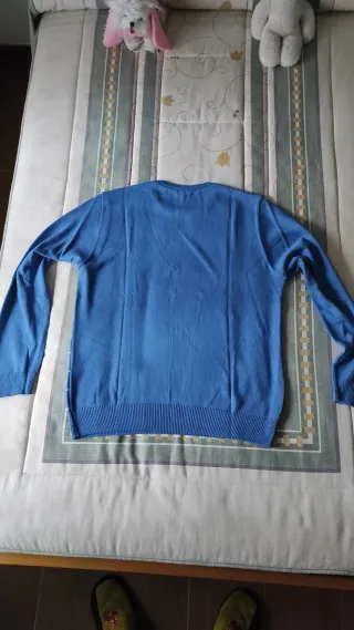 Jersey fino rayas azul y blanco