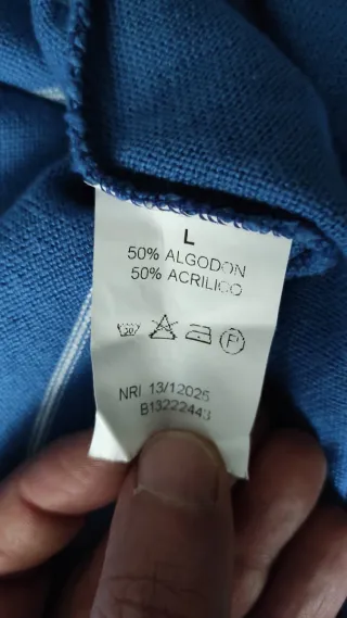 Jersey fino rayas azul y blanco