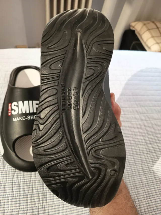 Chanclas hombre negras y turquesa