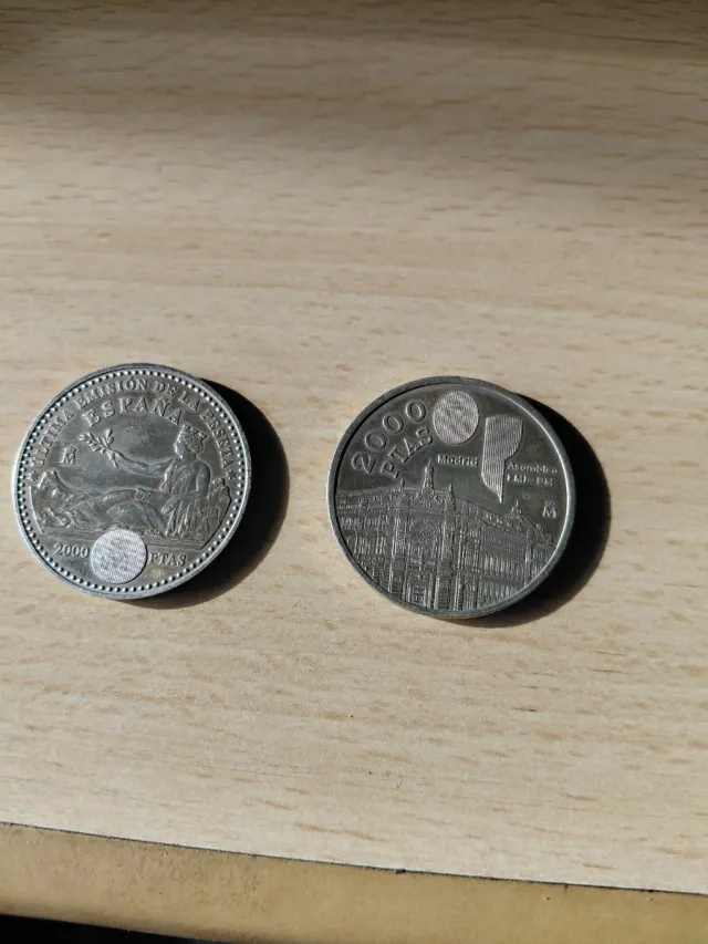 2 Monedas 2000 Pesetas España