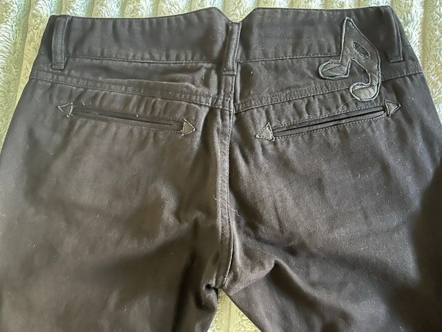 Pantalón Religion Negro Mujer Talla 36.