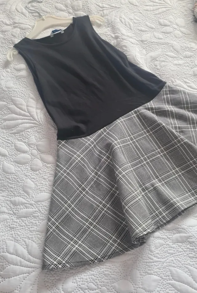 Vestido Pichi Mayoral Cuadros Negro