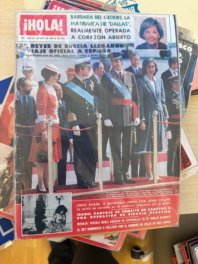 Revista Hola familia real años 80