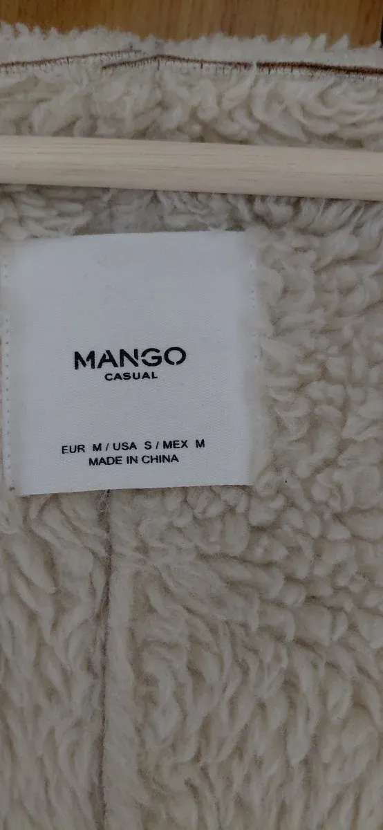 Abrigo doble faz mujer beige/marrón