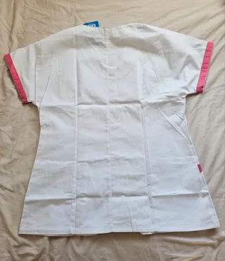 Casaca Sanidad Blanca y Rosa