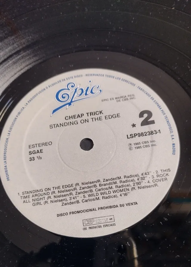 LP vinilo CHEAP TRICK Standing on the edge