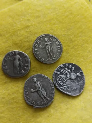 Lote 4 Denarios Romanos Plata Réplica