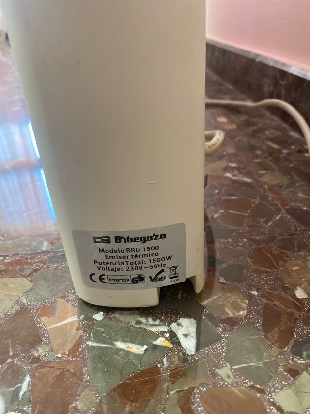 Radiador Eléctrico Orbegozo Blanco