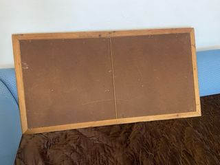 Cuadro antiguo paisaje caza con ciervo