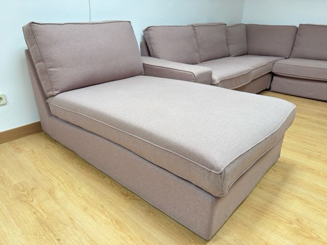 Sofá modular Kivik Ikea rosa claro