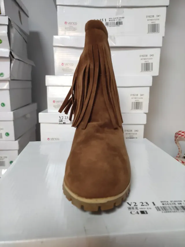 Botas Flecos Whisky Marrón Diversas Tallas