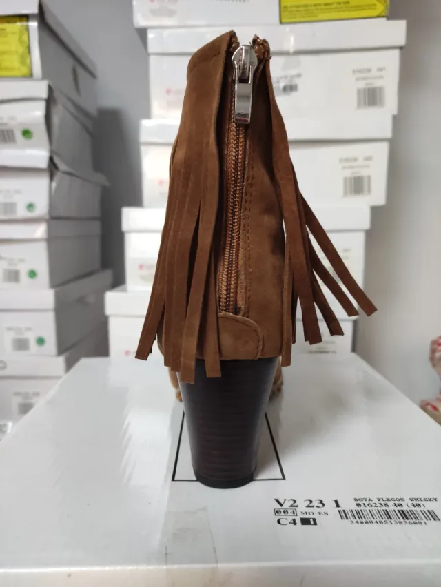 Botas Flecos Whisky Marrón Diversas Tallas