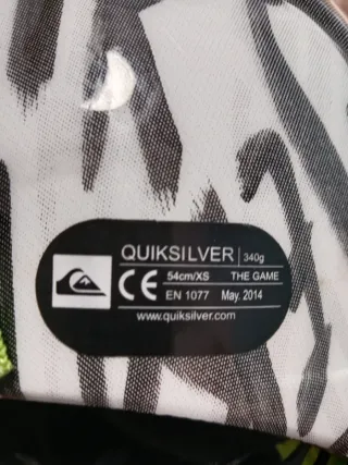 Casco de esquí infantil blanco con letras