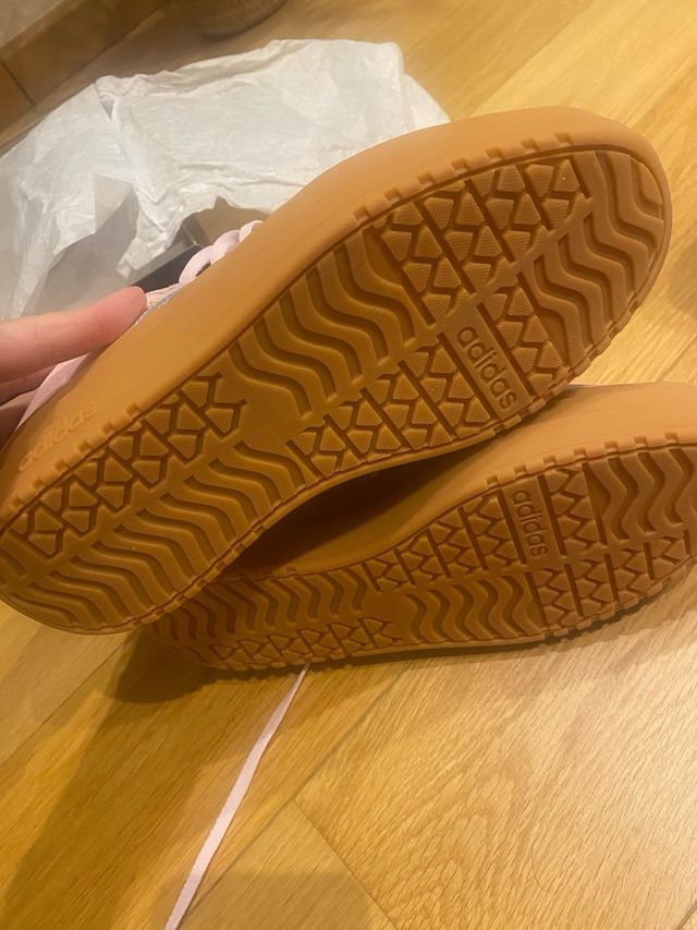 Zapatillas Adidas Plataforma Rosa y Morado