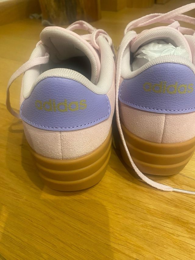 Zapatillas Adidas Plataforma Rosa y Morado