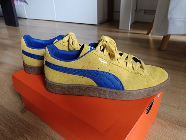 Zapatillas Puma Suede Amarillas y Azules