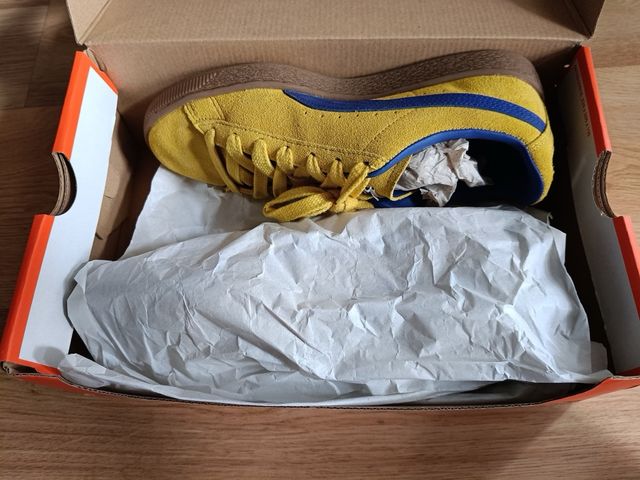 Zapatillas Puma Suede Amarillas y Azules