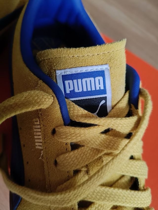Zapatillas Puma Suede Amarillas y Azules