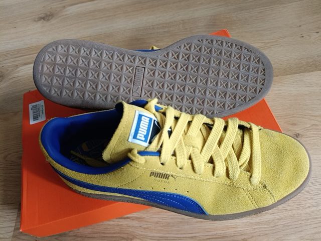 Zapatillas Puma Suede Amarillas y Azules