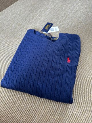 Jersey Polo Ralph Lauren Azul Cable Knit