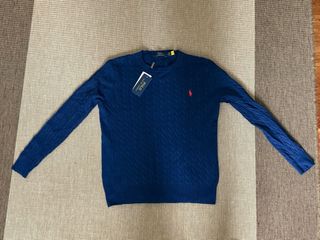 Jersey Polo Ralph Lauren Azul Cable Knit