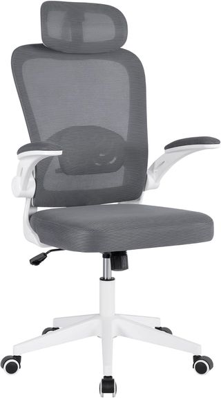 Silla de Oficina Gris/Blanca HOC919