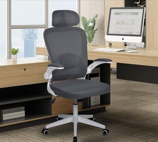 Silla de Oficina Gris/Blanca HOC919