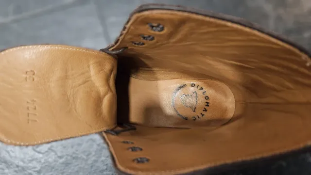 Botas de cuero Diplomatic marrones