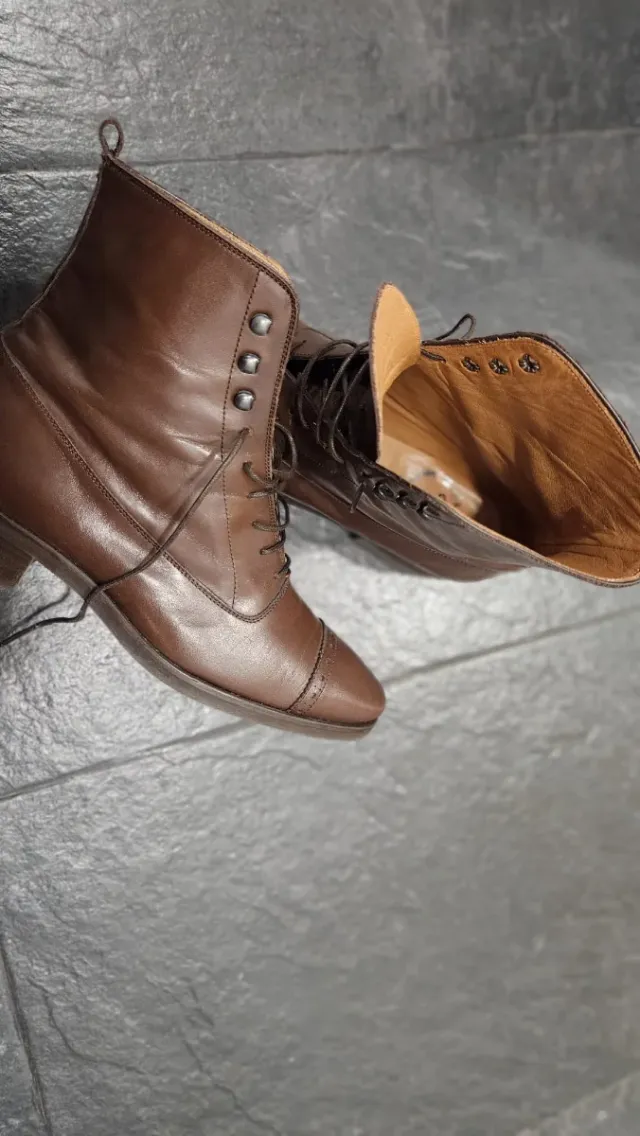 Botas de cuero Diplomatic marrones