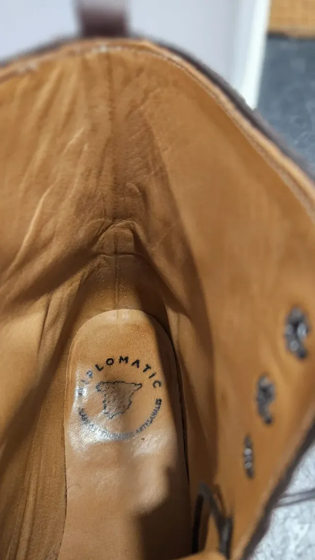 Botas de cuero Diplomatic marrones