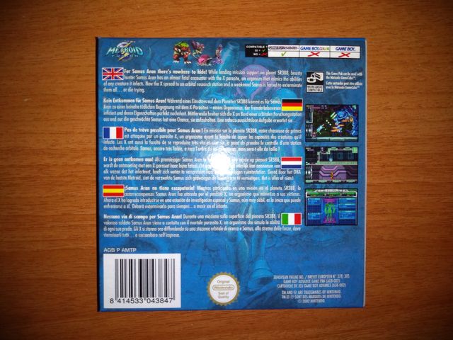 Metroid Fusion per Game Boy Advance GBA