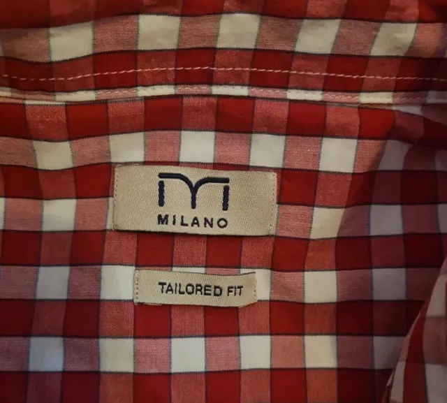 Camisa Milano cuadros roja y blanca