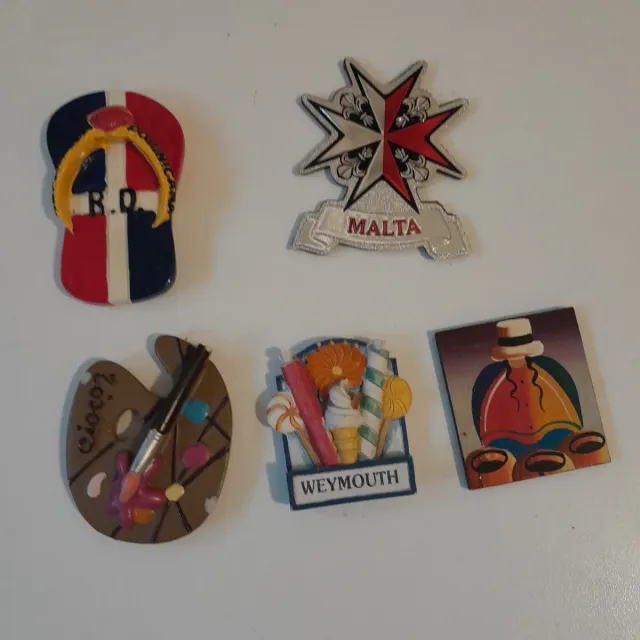 Cinque calamite per frigorifero