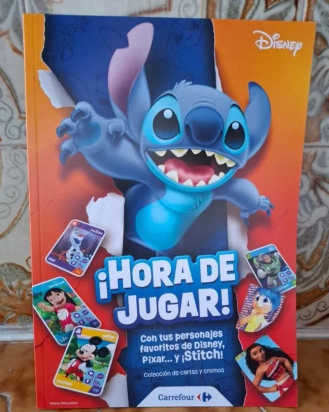 Álbum colección Stitch Carrefour Hora de Jugar