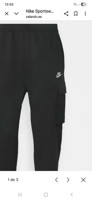 Pantalón chándal Nike Cargo Negro