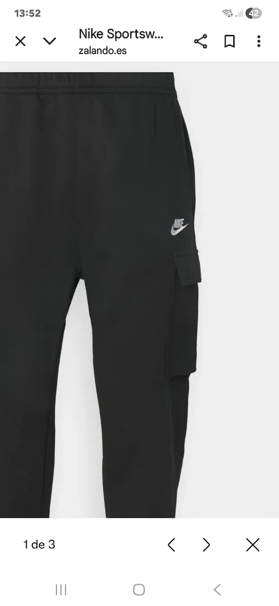 Pantalón chándal Nike Cargo Negro
