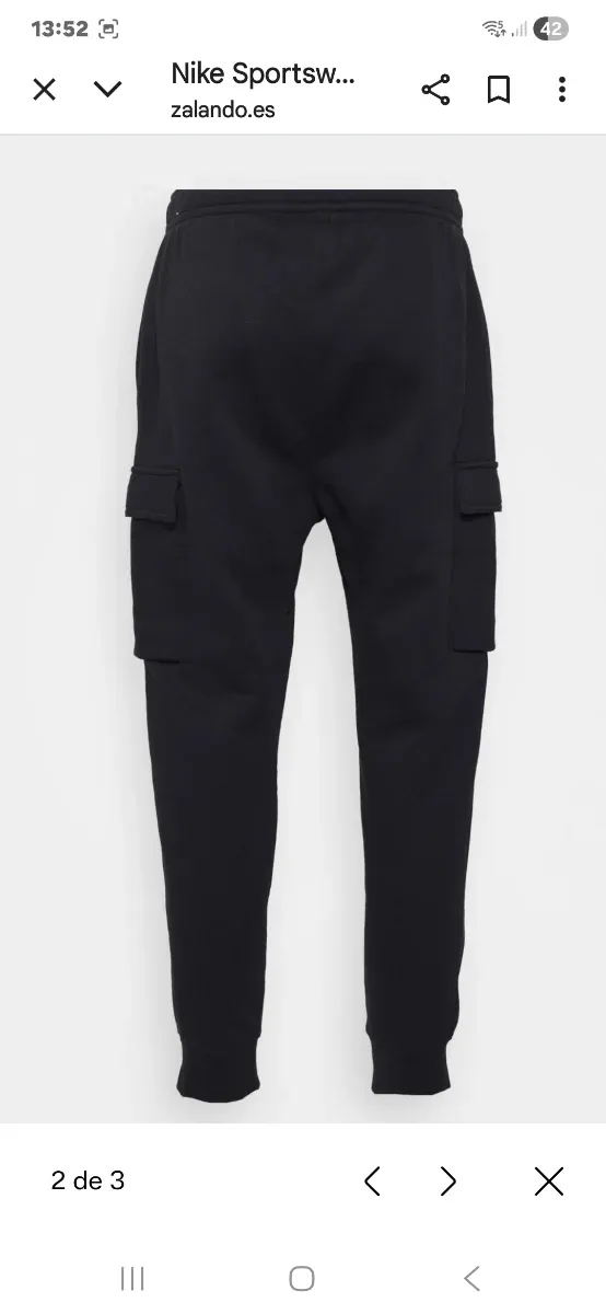 Pantalón chándal Nike Cargo Negro